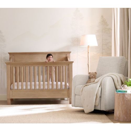 Oxford Stripe Organic Crib Fitted Sheet