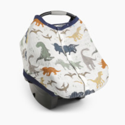 Little Unicorn Cotton Muslin Car Seat Canopy - Dino Friends