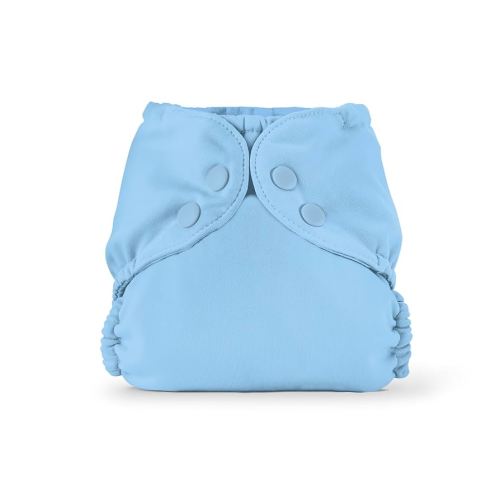 Esembly Cloth Diaper Cover - Reusable Swim Diaper, Waterproof, Breathable - Adjustable Outer Layer Over Absorbent Inner for Blowout Protection - Cornflower, Size 1 (7-17 lbs)