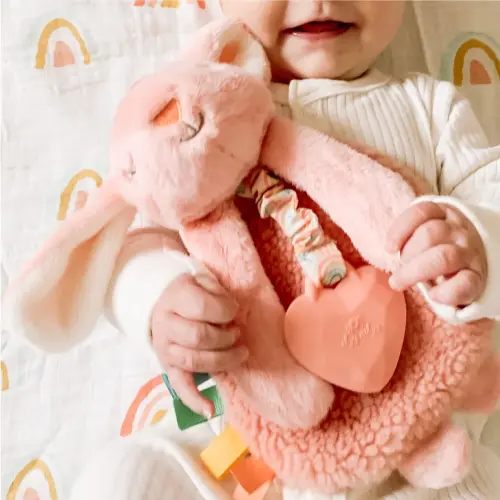Natural Rubber Pacifier Lovey - Buy Now at Itzy Ritzy® | #RubberPacifier