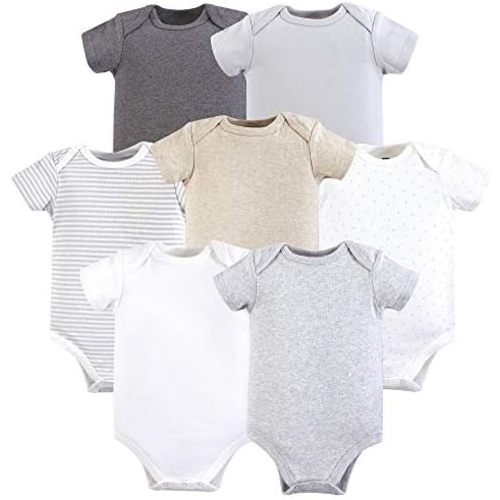 Hudson Baby Unisex Baby Cotton Bodysuits 7-pack
