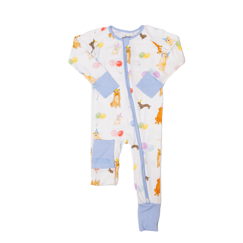 Sleep Romper - Dog Party