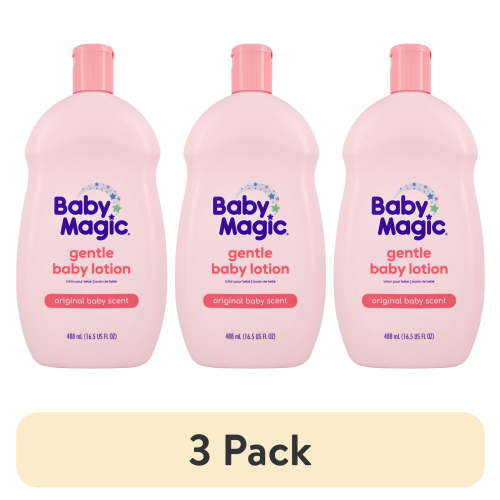 (3 pack) Baby Magic Gentle Baby Lotion, Original Baby Scent, 16.5 fl oz