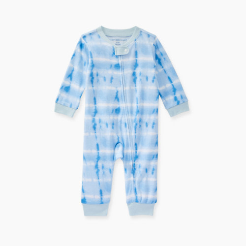 Burt's Bees Baby Organic Cotton Sleep & Play Pajamas - Sky Tie Dye, 0-3 Months