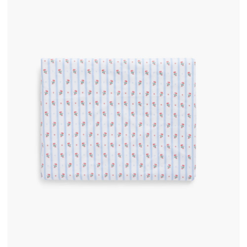 The Crib Sheet - Blue Vine Stripe