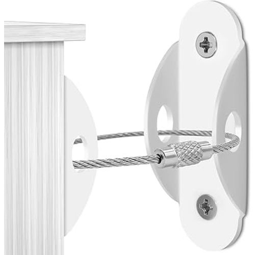 4our Kiddies Furniture Anchors (10 Pack) 2023 Upgraded Furniture Straps for Baby Proofing, Secure 400 Pound Furniture to Wall Prevent Falling, Anti Tip Earthquake Straps for Child Safety
