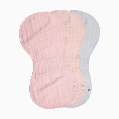 Muslin Burp Cloths (3 Pack) - Rose