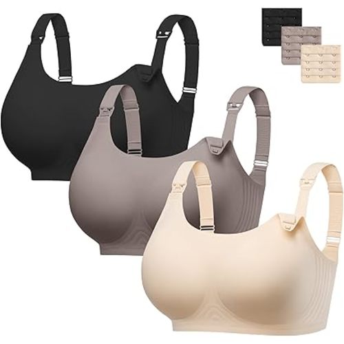 Women Nursing Bras for Breastfeeding Wireless Seamless Push Up Bralettes