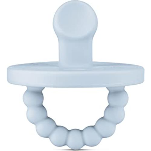Ryan & Rose Cutie PAT Pacifier Teether (Slant, Blue)