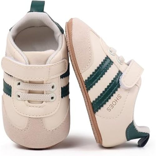 HsdsBebe Baby Boys Girls Oxford Shoes PU Leather Soft Rubber Sole Sneakers Anti-Slip Toddler Ankle Boots Infant Walking Shoes Moccasins