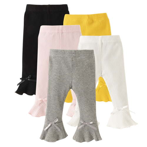 Unikaka 5-Pack Unisex Toddler Pants Set, Baby Leggings for Newborns and Infants 0-5 Years