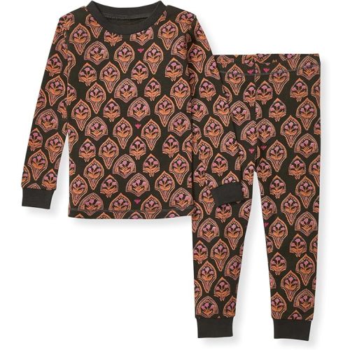 Burt's Bees Baby Baby Girls' Pajamas, Tee and Pant 2-Piece Pj Set, 100% Organic Cotton