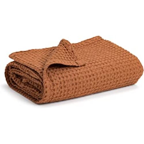 Simka Rose Waffle Baby Blanket - 100% Cotton Soft Breathable Muslin Swaddle Blanket for Baby Nursery, Stroller & Crib Blanket - Baby Receiving Blankets for Boys & Girls Gender Neutral Toddler Blanket