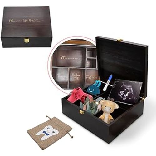 Wooden Baby Keepsake Box