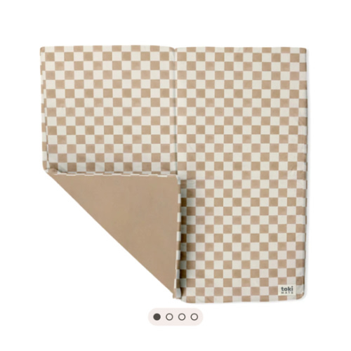 Checker Toffee Organic Cotton Mat