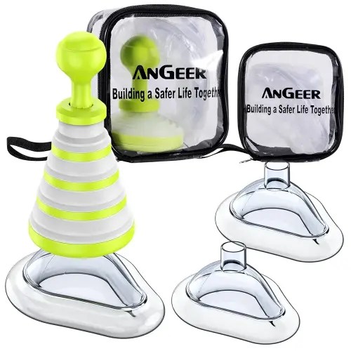Choking Rescue Device, Collapsible Anti Choking Device for Baby and Adults, EasyFoldVac Portable Airway Suction Device for Children, First Aid Kit for Kids and Adults - Home Kit