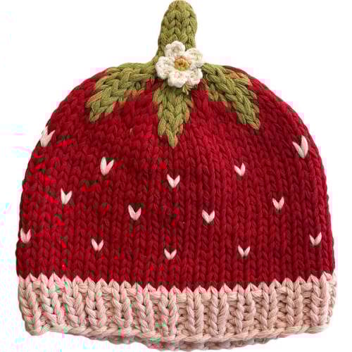 Cotton Strawberry Hat - The Blueberry Hill | Maisonette