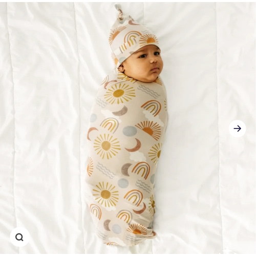 Desert Sunrise Swaddle & Hat Set - Little Sleepies