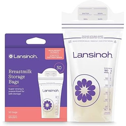 Lansinoh Breast Milk Storage Bags 1 pack of 50 count.
