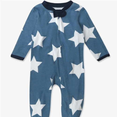HonestBaby Celebration Sleep & Play Footed One-Piece Pajama Sleeper 100% Organic Cotton