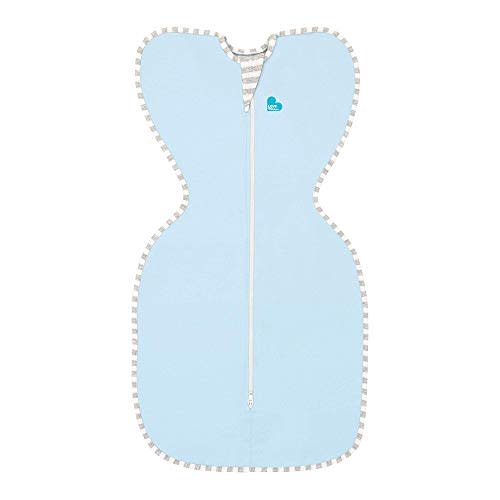 Love To Dream Swaddle UP, Blue, Small, 8-13 lbs., Dramatically Better Sleep, Allow Baby to Sleep in Their Preferred arms up Position for self-Soothing, snug fit Calms Startle Reflex