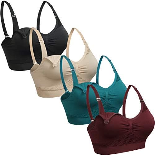 GXXGE Womens Push Up Nursing Bra Seamless Maternity Bra Sleeping Maternity Bralette for Breastfeeding