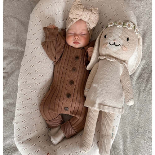 Full length knit chocolate brown romper