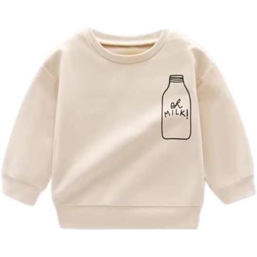 Custom Unisex Kids Pullover Sweatshirt, Plain Blank Crewneck, Candy Color, Toddler Baby Hoodies