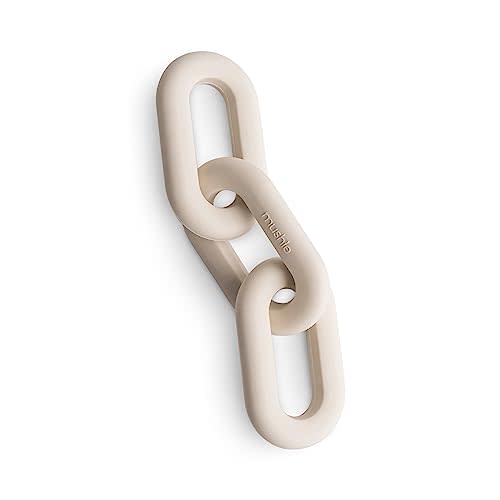 mushie Silicone Baby Links Teether Toy (Shifting Sand)