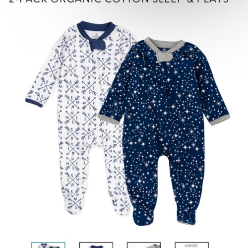2-Pack Organic Cotton Sleep & Plays | Honest Baby Clothing