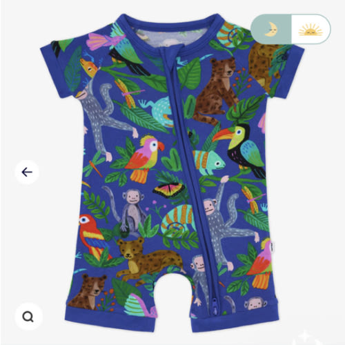 Jungle Jam Shorty Zippy | Little Sleepies