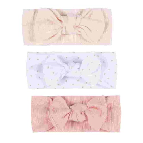 Gerber Baby Girl 3-Pack Soft and Stretchy Headband, One Size