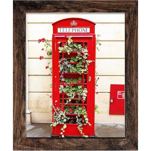 SESEAT 8x10 Picture Frame Rustic Brown, Display Pictures for Wall and Tabletop, 1 Pack