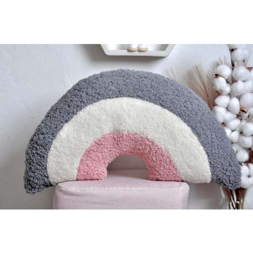 Plush Rainbow Cushion | Rainbow Throw Pillow | Gift for Girl | Sleeping Toys | Gift for Mom | Cozy Home Decor | Soft Baby Kids Pillow |
