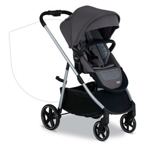 Britax Grove Modular Lightweight Baby Stroller - Pindot Stone