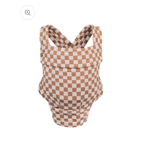 PREORDER-The Monarch Carrier - Mocha Check (estimated to ship by June – Mabē