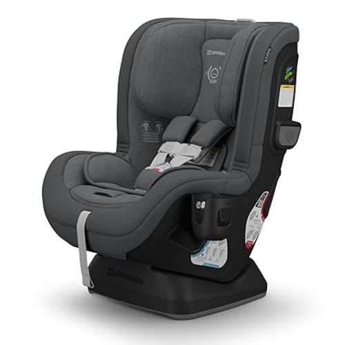 UPPAbaby Rove Convertible Car Seat - 2-in-1 Rear + Forward Facing - Quick + Secure 3-Step Install - Intuitive Safety Technology + Comfort Features - Cup Holder Included - Greyson (Grey Mélange)