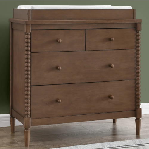 Saint 4 Drawer Dresser with Changing Top and Interlocking Drawers | Delta Children