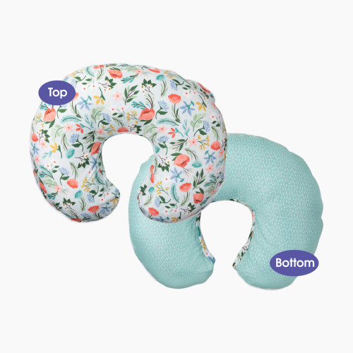 Boppy Premium Nursing Support Pillow Cover - Mint Flower Shower