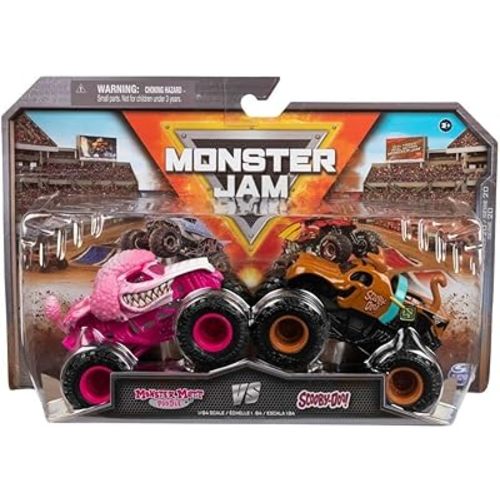 Monster Jam, Official Monster Mutt Poodle Vs. Scooby Doo Die-Cast Monster Trucks, 1:64 Scale, Kids Toys for Ages 3 and up, (20137981)