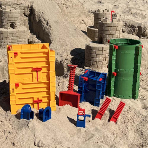 Sandcastle Building Kit - Master Level | Interlocking Forms for Beach & Snow – Sandmasons