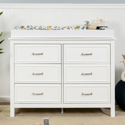 Charlie 6-Drawer Double Dresser - White