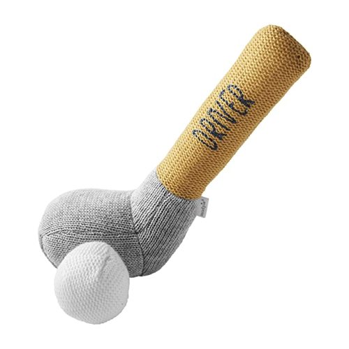 Amazon.com: Mud Pie Children's Goft Knit Rattle, Yellow Driver Club : Toys & Games
