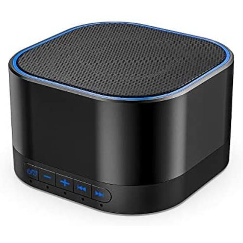 Magicteam Sound Machines White Noise Machine with 20 Non Looping Natural Soothing Sounds and Memory Function 32 Levels of Volume Powered by AC or USB and Sleep Sound Timer Therapy for Baby Kids Adults