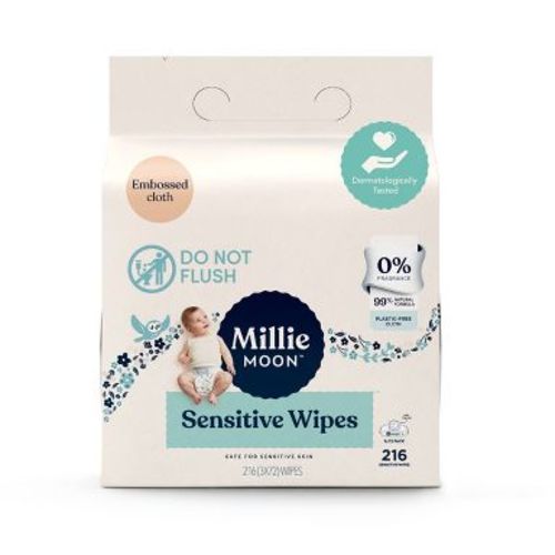 Millie Moon Sensitive Wipes Multi Bag - 216ct