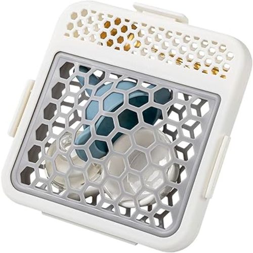 Dishwasher Basket for Small Item, Silicon Mesh Basket for Clean, Store and Organize Pacifiers Accessories & Baby Bottle Parts, BPA-free