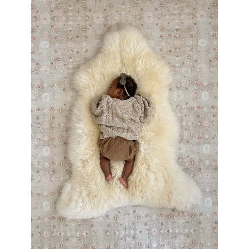 Bright Ivory Nursery Sheepskin | Non-Toxic Baby Sleep Rug– East Perry