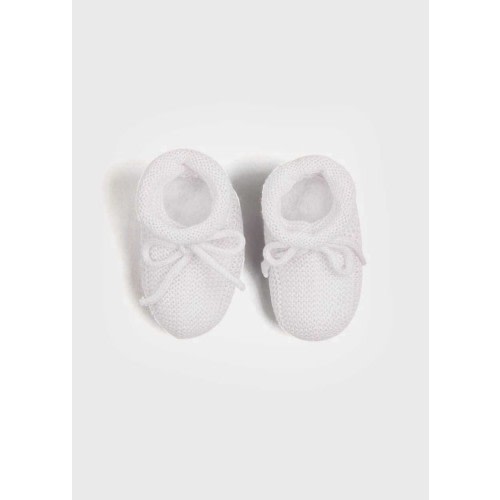 Knitted Booties in White