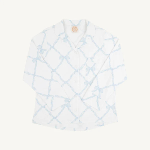 Let Me Lounge Long Sleeve Top (Women's) - Buckhead Blue Belle Meade Bow