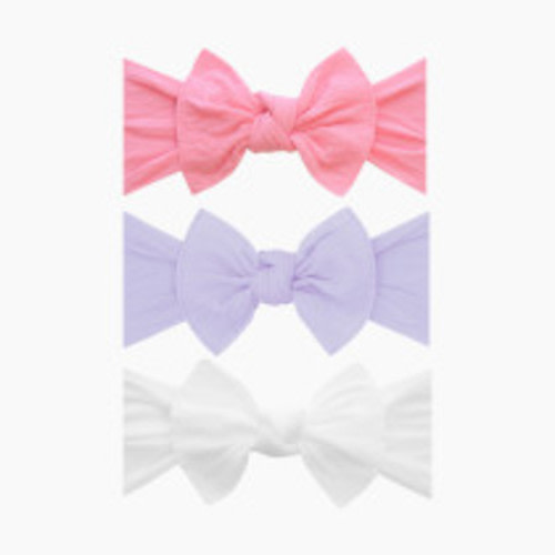 Baby Bling Classic Knot Headband Set (3 pack) - Bubblegum, Light Orchid, And White